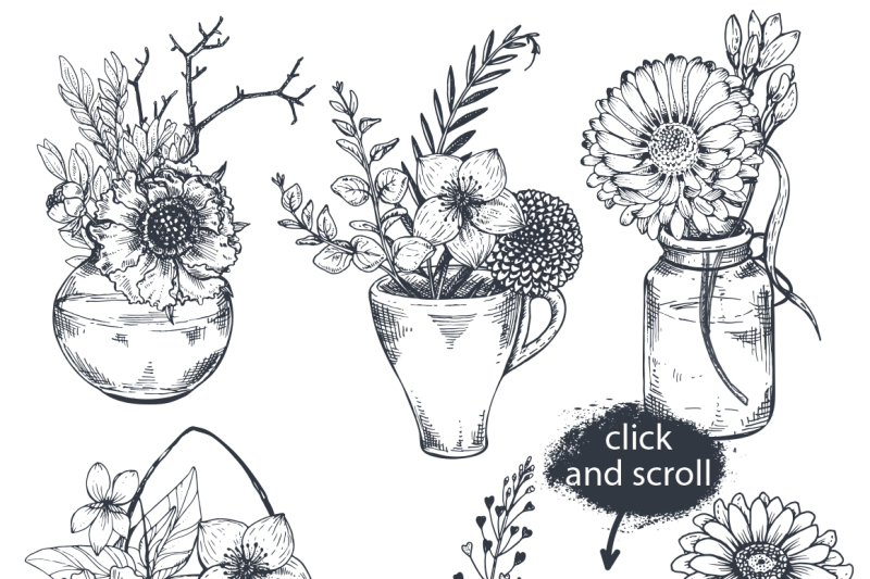 hand-drawn-flowers-and-bouquets
