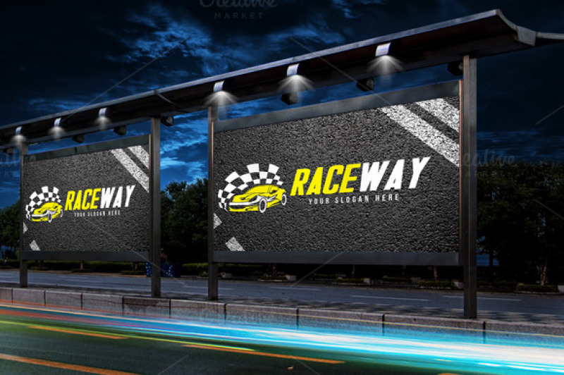 auto-race-car-logo-template