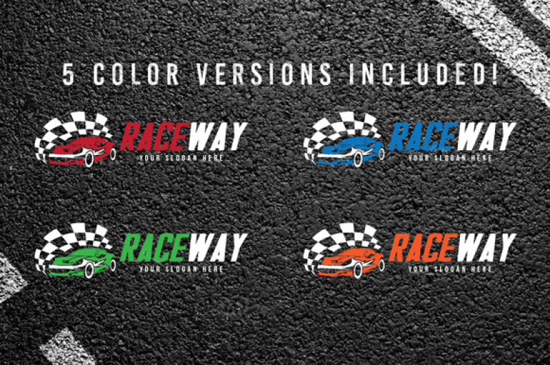 auto-race-car-logo-template