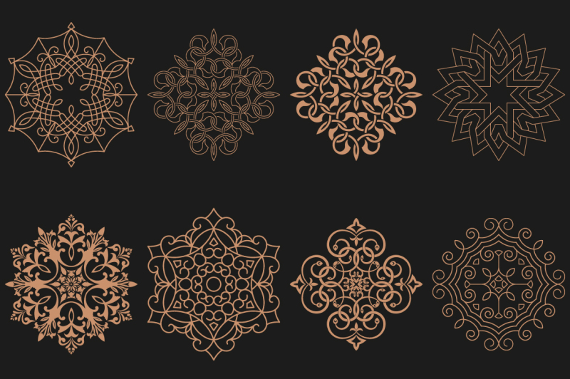 set-of-circular-arabic-patterns