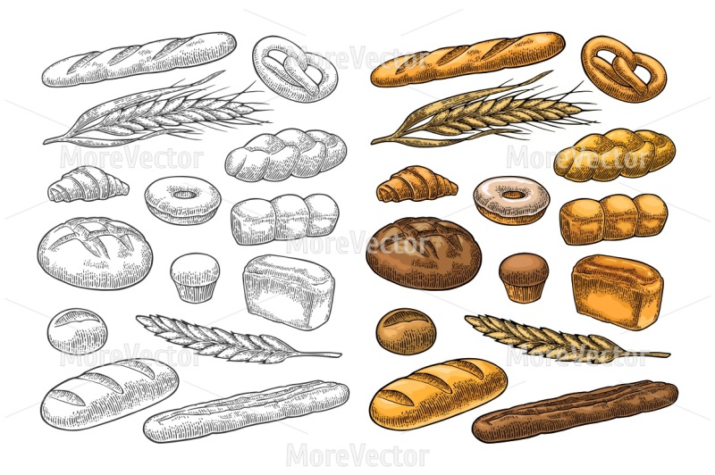 bundle-of-sets-of-bakery-bread