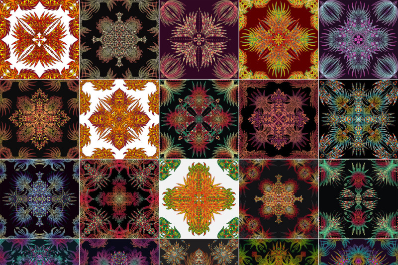 vector-aztec-seamless-patterns-set
