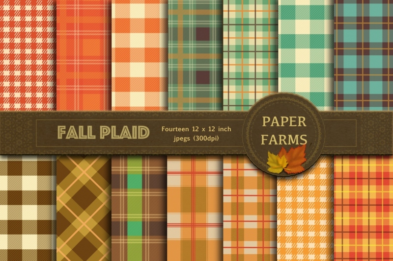 fall-plaid-digital-paper
