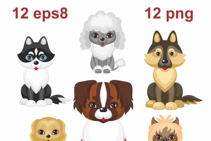 12-cute-doggies-vector-clipart