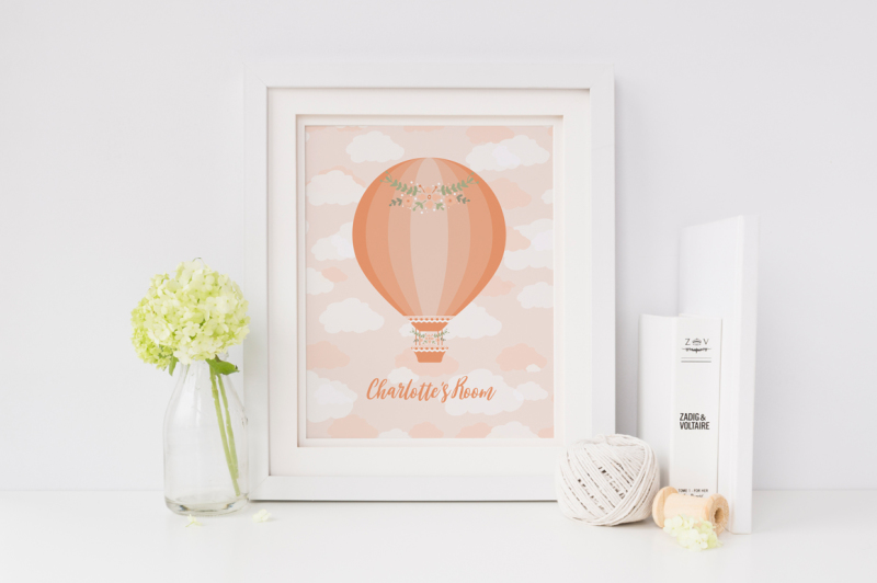 peach-hot-air-balloon-digital-papers-amp-clipart-for-planners-stickers-scrapbooking-card-making-etc