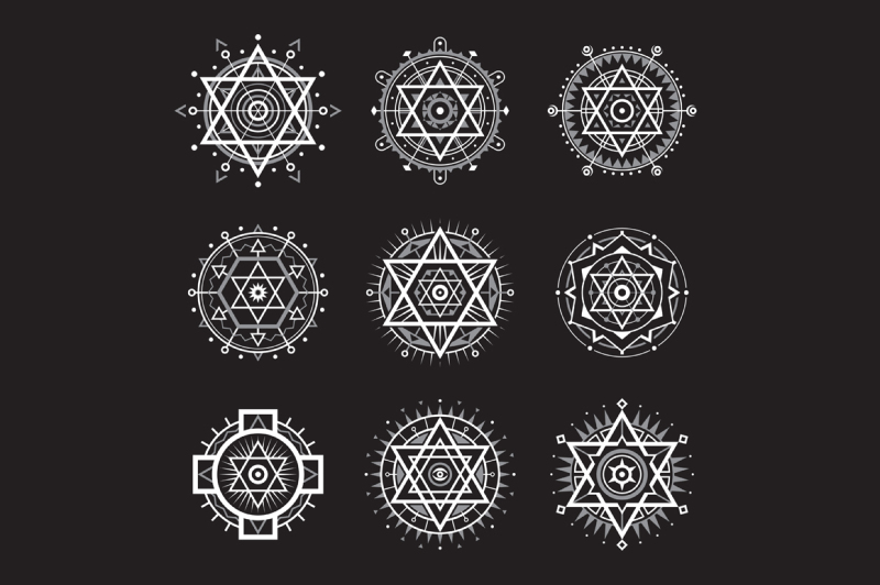 sacred-geometric-badges-vector-illustration-set