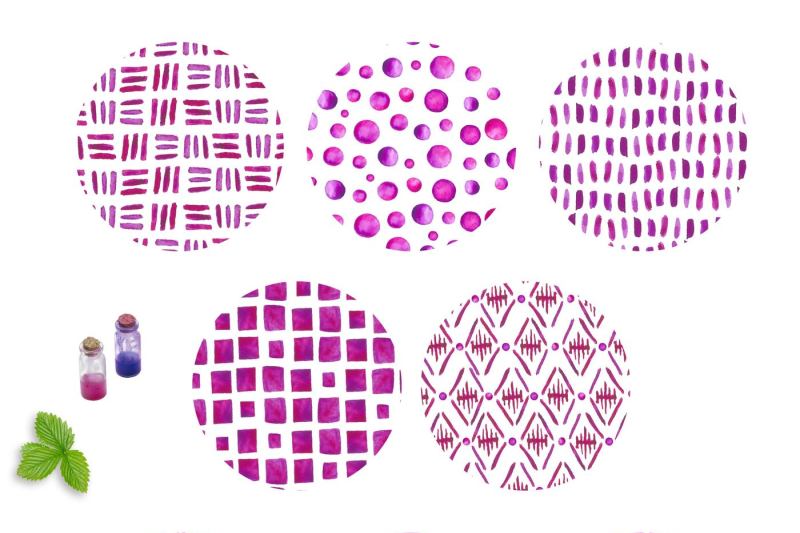 violet-watercolor-patterns