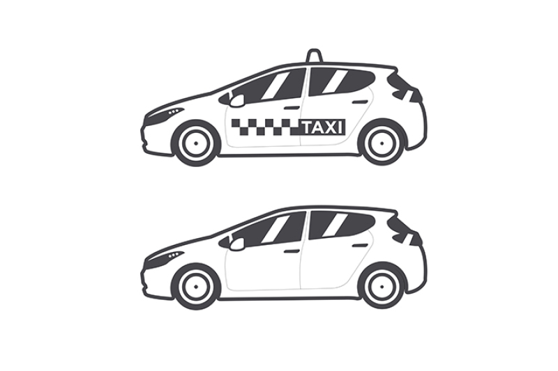taxi-car-icon-vector-flat-line-illustration