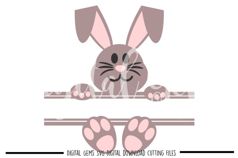 Download Split Bunny SVG / DXF / EPS / PNG Files By Digital Gems | TheHungryJPEG.com