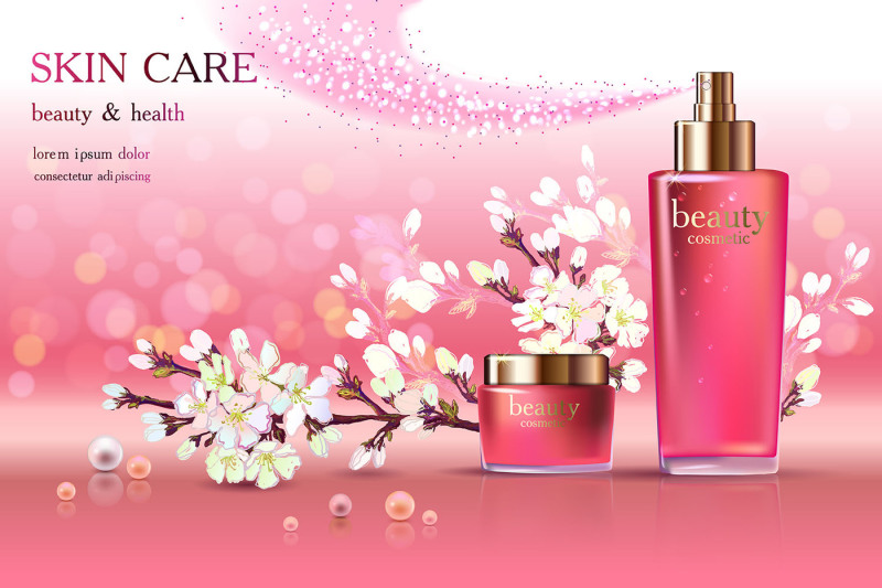 cosmetic-ads-with-cherry-blossom