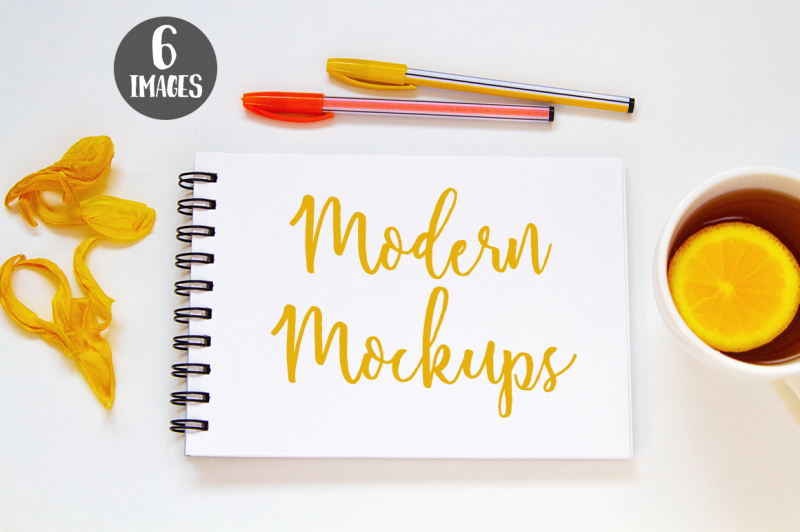 Free Styled stock photography. 6 Mockups (PSD Mockups)