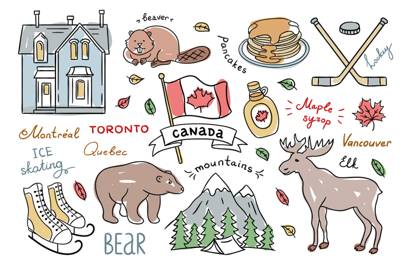 Canada Hand Drawn Illustrations By Redchocolate Illustration