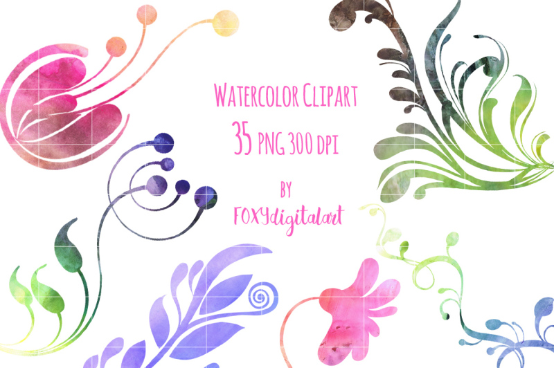 watercolor-florals-clipart