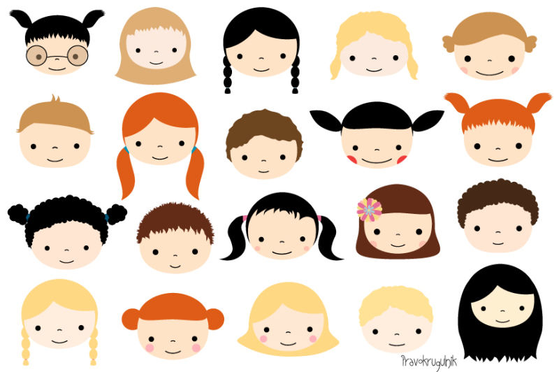 cute-kid-faces-clipart-set-kawaii-children-faces-clip-art-cute-kids-avatars