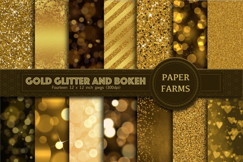 gold-glitter-and-bokeh-digital-paper
