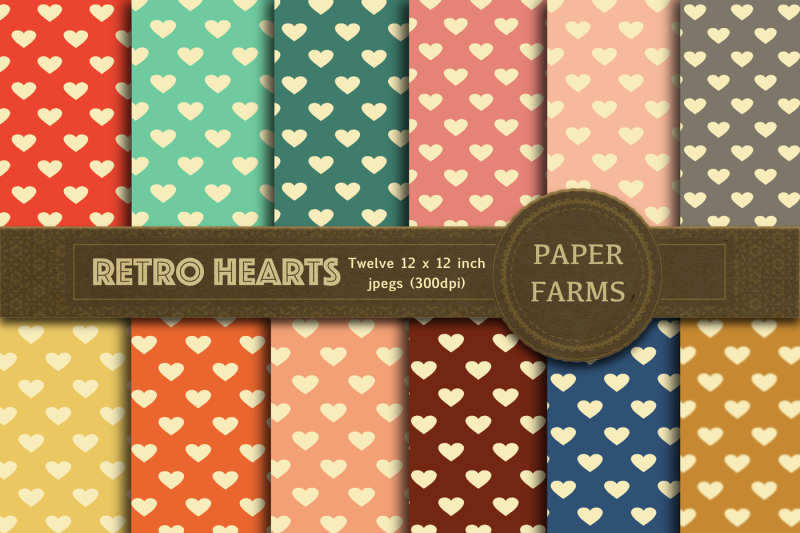 retro-hearts-digital-paper