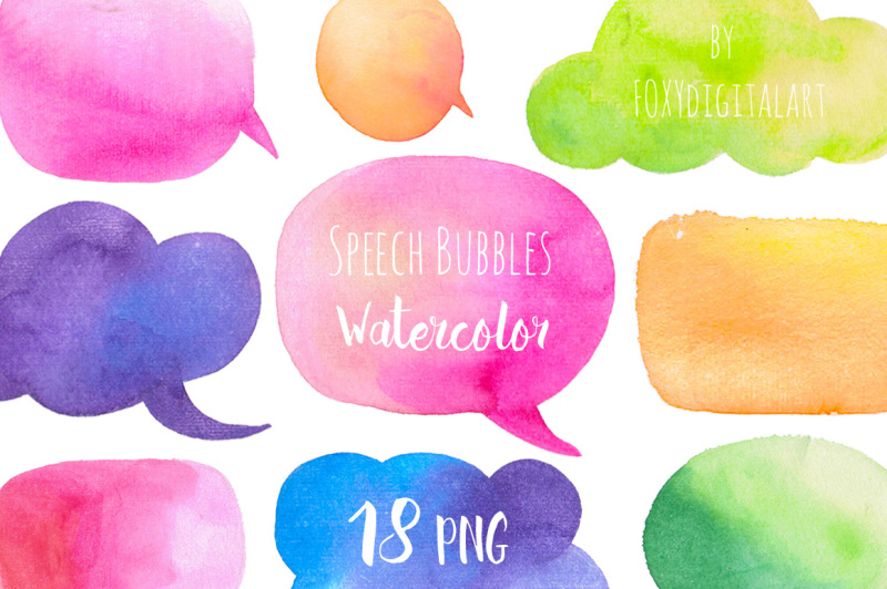 watercolor-clip-art-speech-bubbles