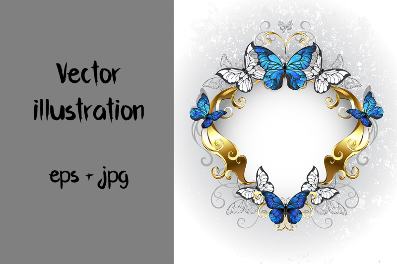 jewelry-banner-with-blue-butterflies-morpho