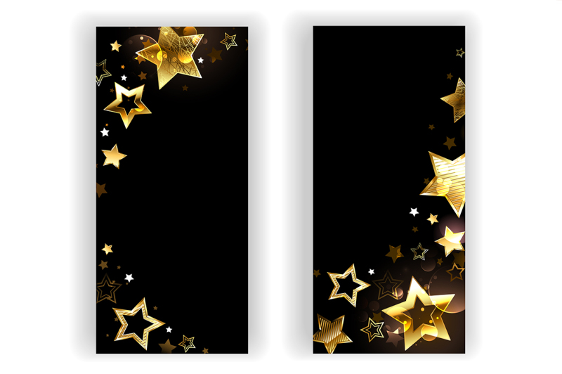 two-banners-with-small-gold-stars