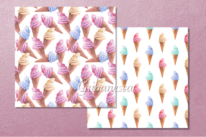 ice-cream-2-watercolor-patterns