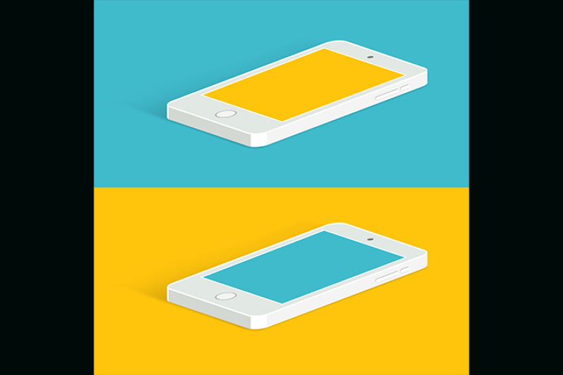 white-infographic-phone-isometric-view-vector-flat-style
