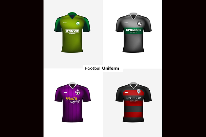 Download Realistic vector football uniforms. Branding mockup ...