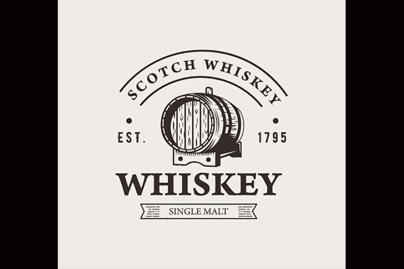 hand-drawn-whiskey-logo-typography-monochrome-hipster-vintage-label-for-flayer-poster-or-t-shirt-print