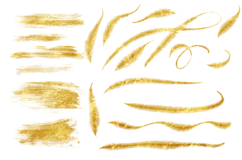 golden-brush-strokes
