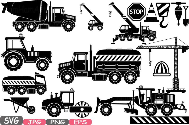 construction-machines-silhouette-svg-file-cutting-files-toy-toys-cars-cricut-and-cameo-stickers-clipart-builders-work-school-clipart-602s