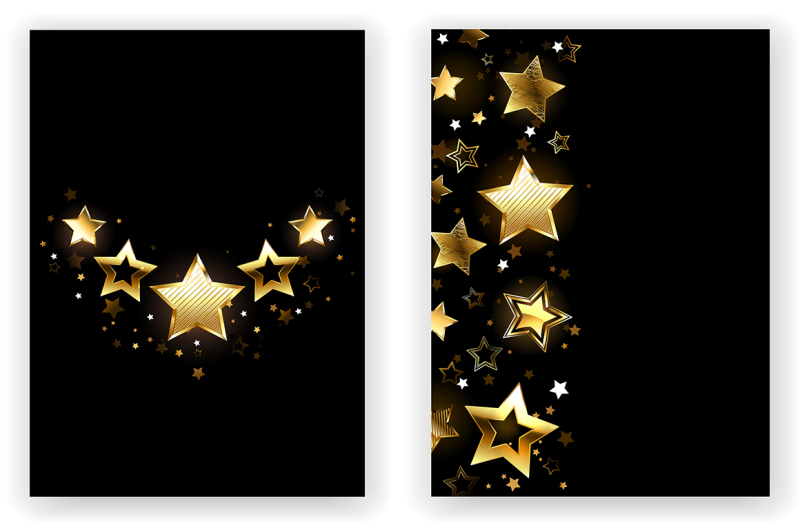 brochure-design-with-golden-stars