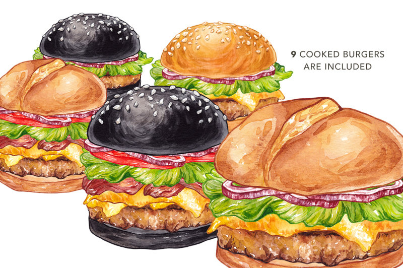 unique-burger-watercolor