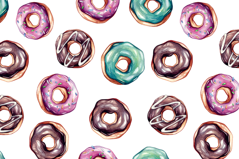 donuts-watercolor-illustrations