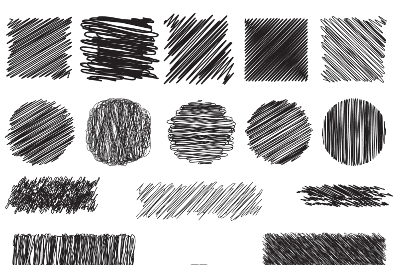 vector-scribble-brushes-set
