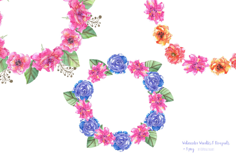 watercolor-wreath-bouquet-clipart