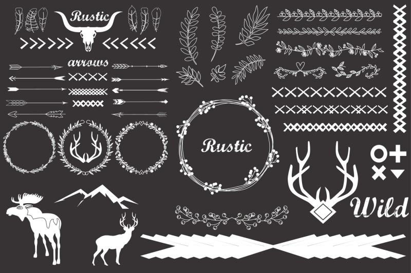 hand-drawn-vintage-arrows-feathers