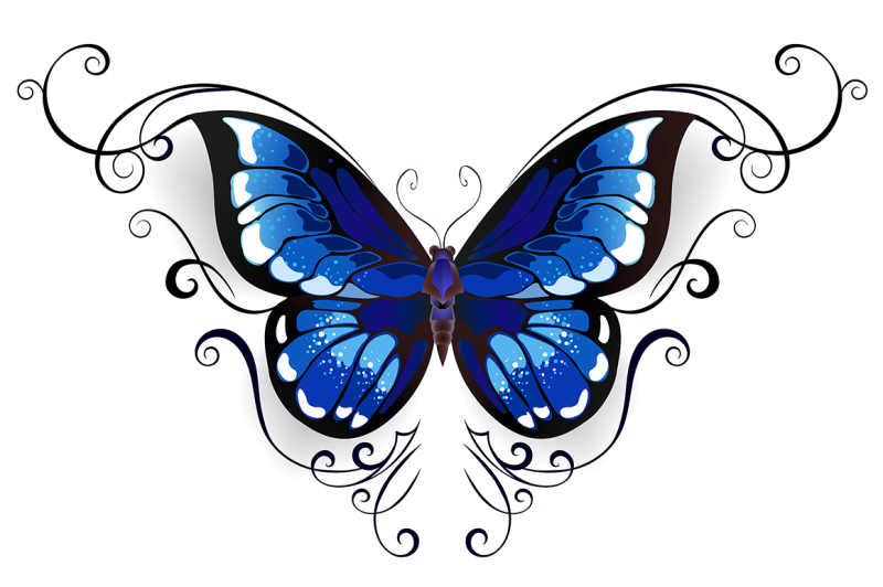 tattoo-blue-butterfly