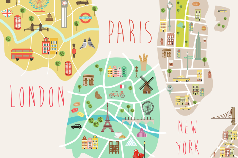 new-york-london-and-paris-map