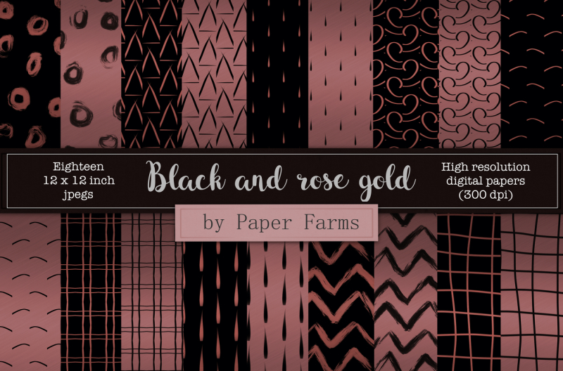 black-and-rose-gold-patterns