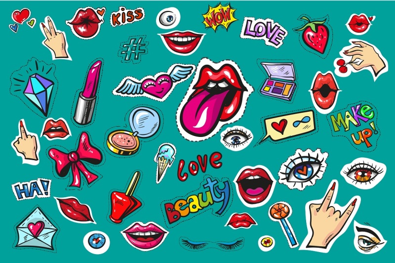 fashion-pop-art-stickers