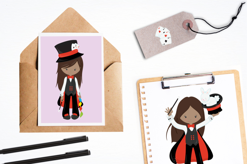 magician-girls-graphics-and-illustrations