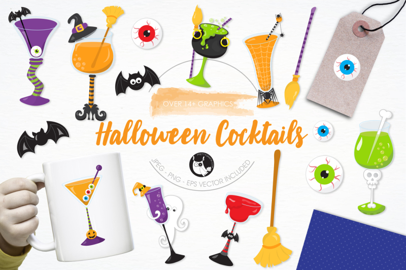halloween-cocktails-graphics-and-illustrations