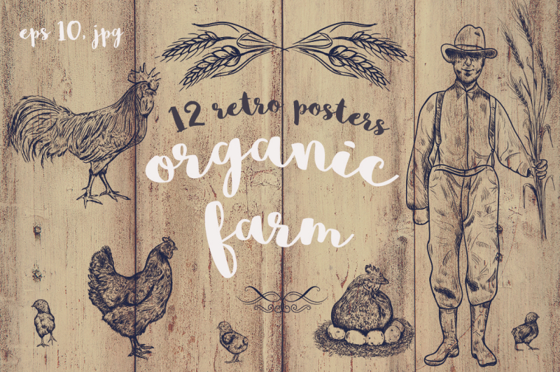 retro-organic-farm-posters
