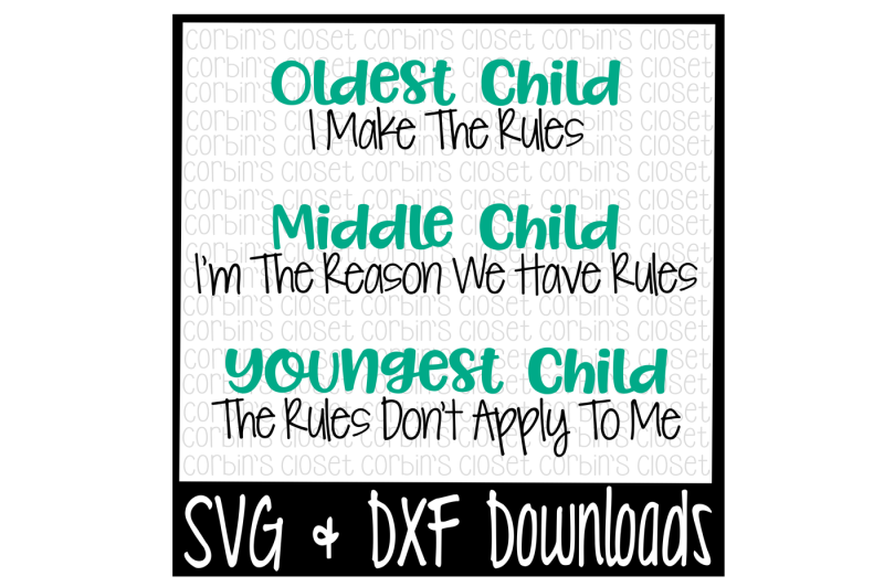 sibling-svg-oldest-child-middle-child-youngest-child-cut-file