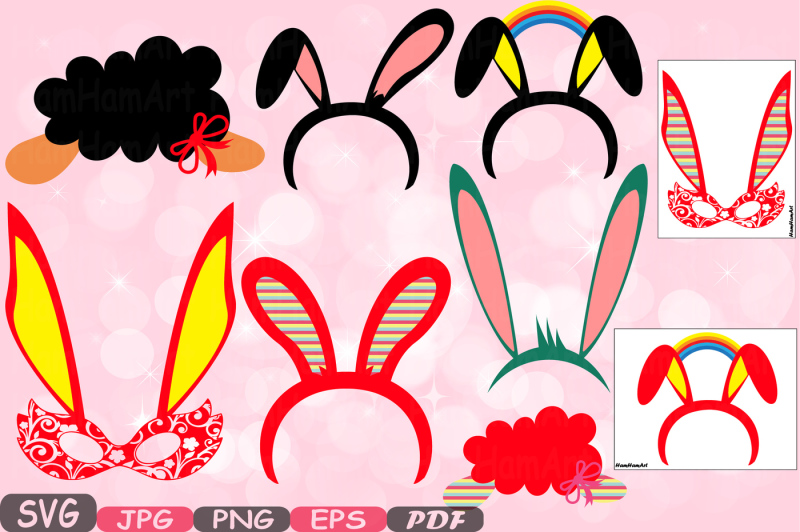 Download Easter Props Props Photo Booth Cutting Files svg Party ...