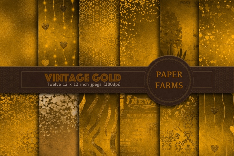 vintage-gold-digital-paper