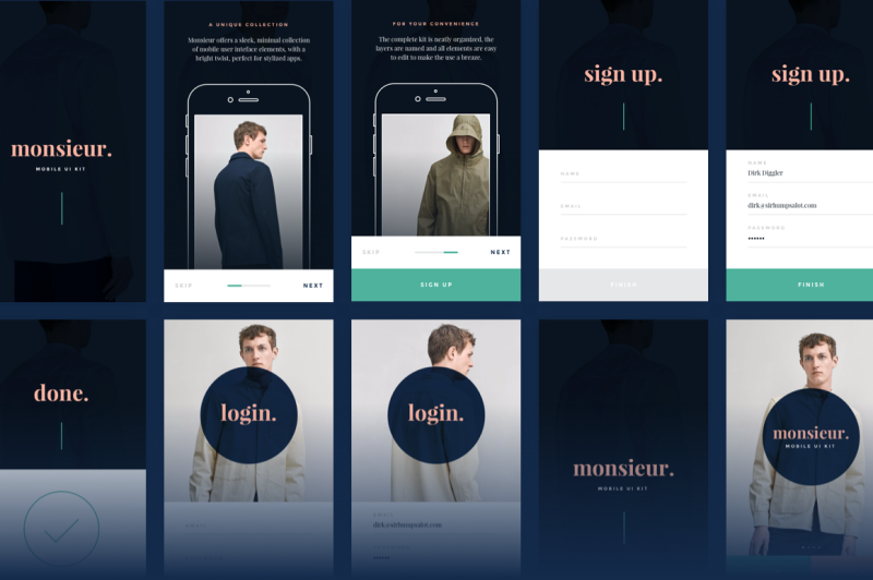 monsieur-mobile-e-commerce-ui-kit