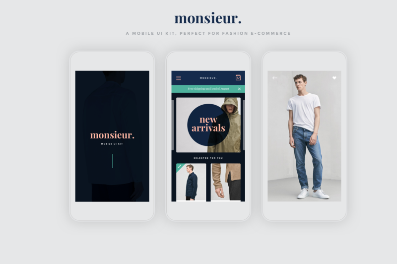 monsieur-mobile-e-commerce-ui-kit