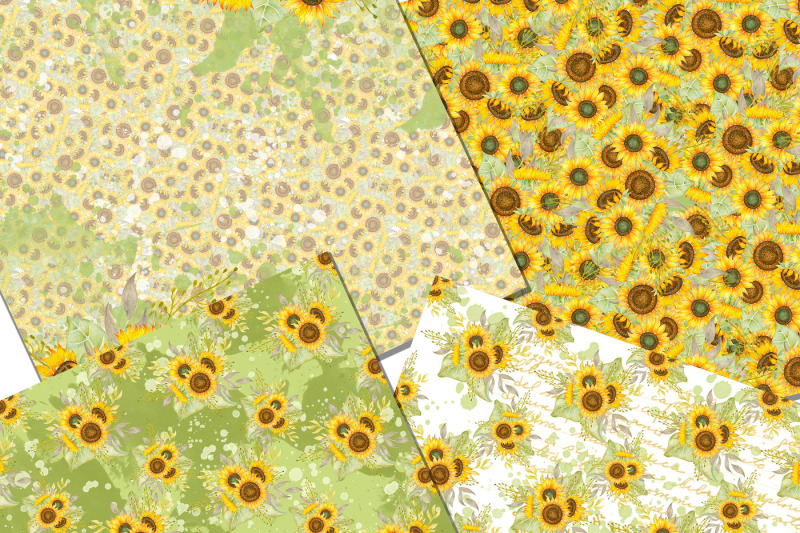 sunflowers-paper-pack