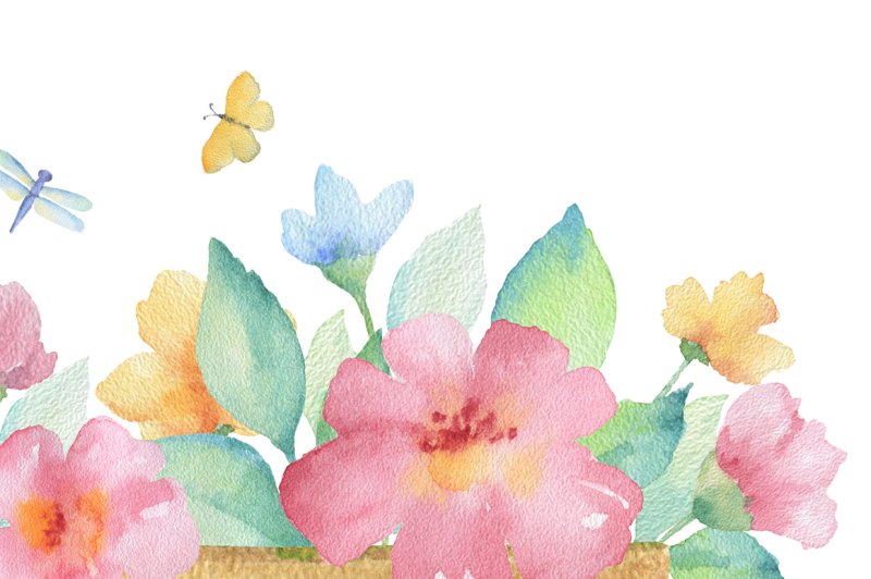 hello-spring-watercolor
