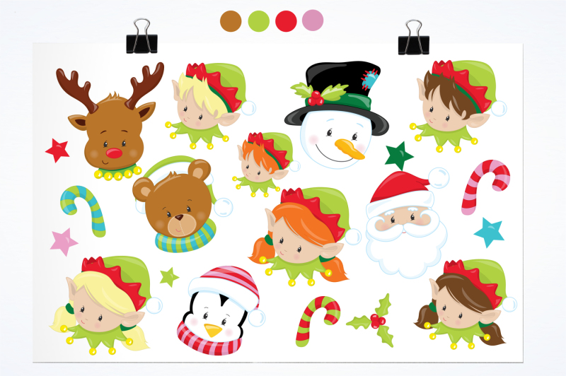 christmas-faces-graphics-and-illustrations